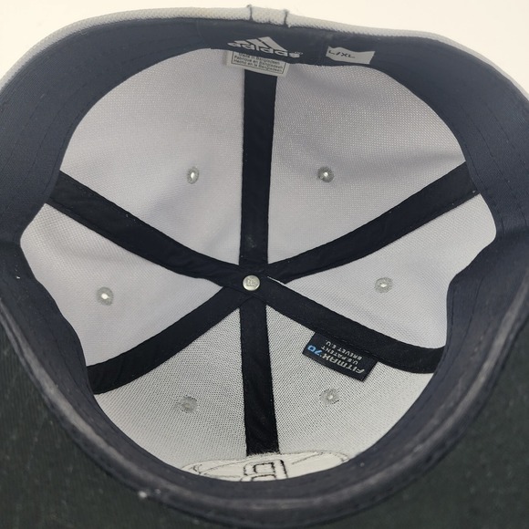 Brooklyn Nets Grey Hat Cap Mitchell & Ness NBA Basketball Mens - Picture 8 of 9